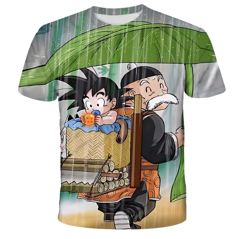 

Dragon Ball T Shirt Kids Tops Tee Anime Figures Son Goku Super Saiyan T-shirt Boys T-shirts Children Clothes Summer Short Sleeve