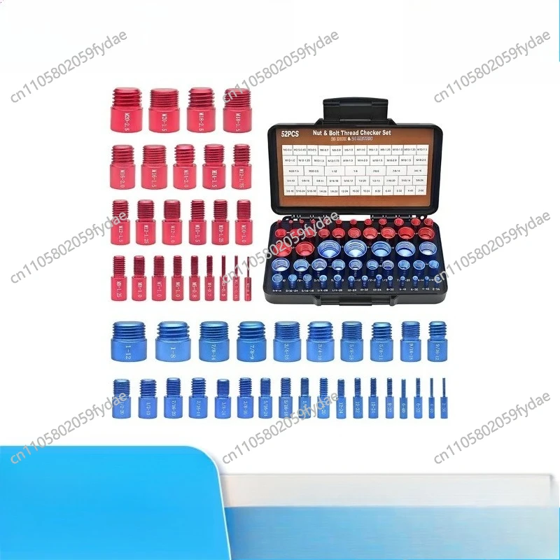 Nut and Bolt Thread Checker Male Gauge Male Inch Nut Checker