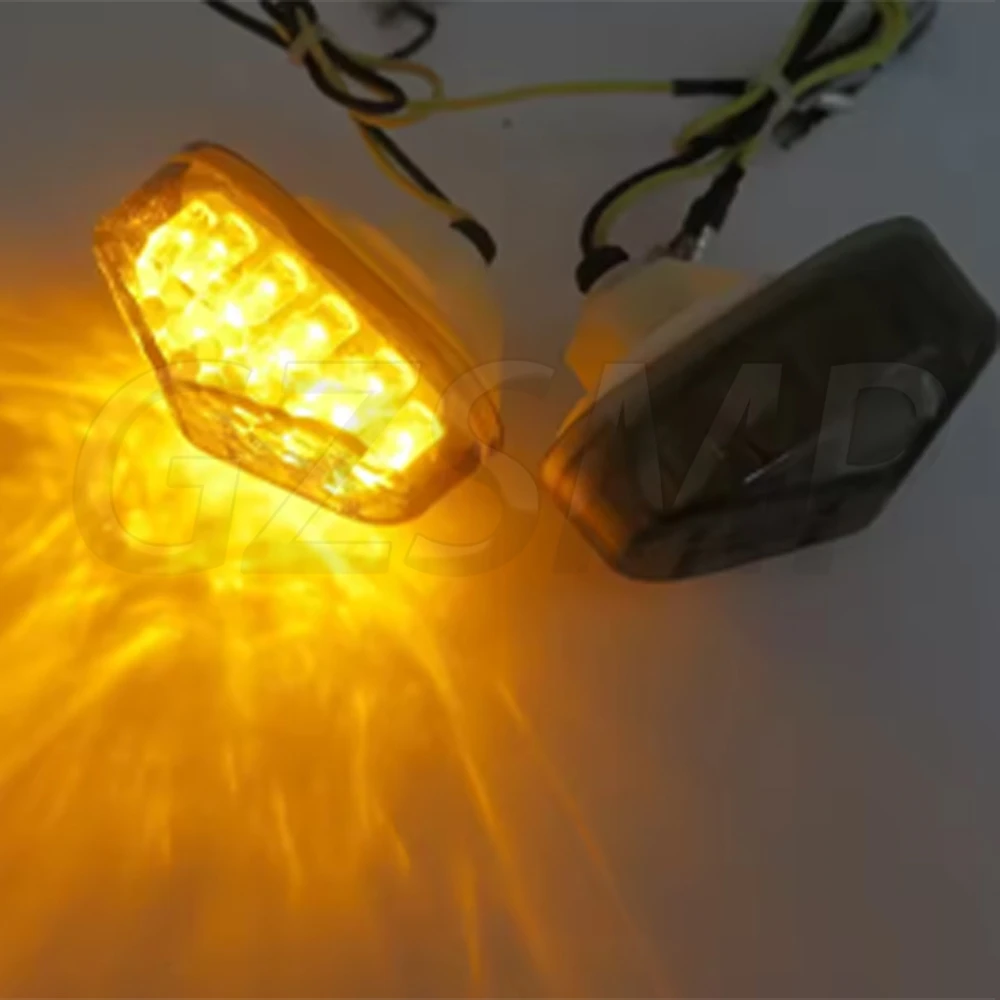 Motorcycle 2 Wire Led Turn Signal Indicator Light Lamp Blinker Fit For Kawasaki ZX 6R ZX7R ZX9R ZXI2R ZX636 ZZR600 view 2