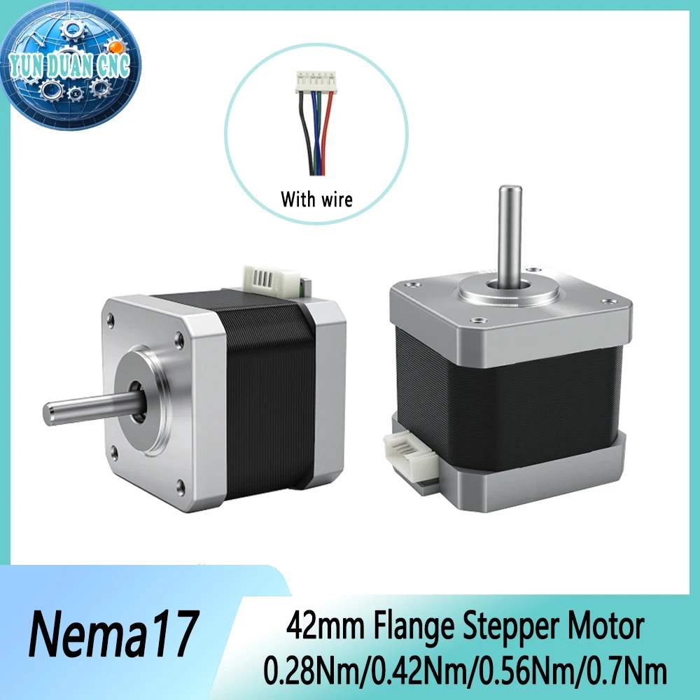 Nema17 42mm Open Loop Stepper Motor 1.8 Degree 0.28-0.7Nm High Torque 2-Phase Hybrid Motor for 3D Printer CNC Router Robotics