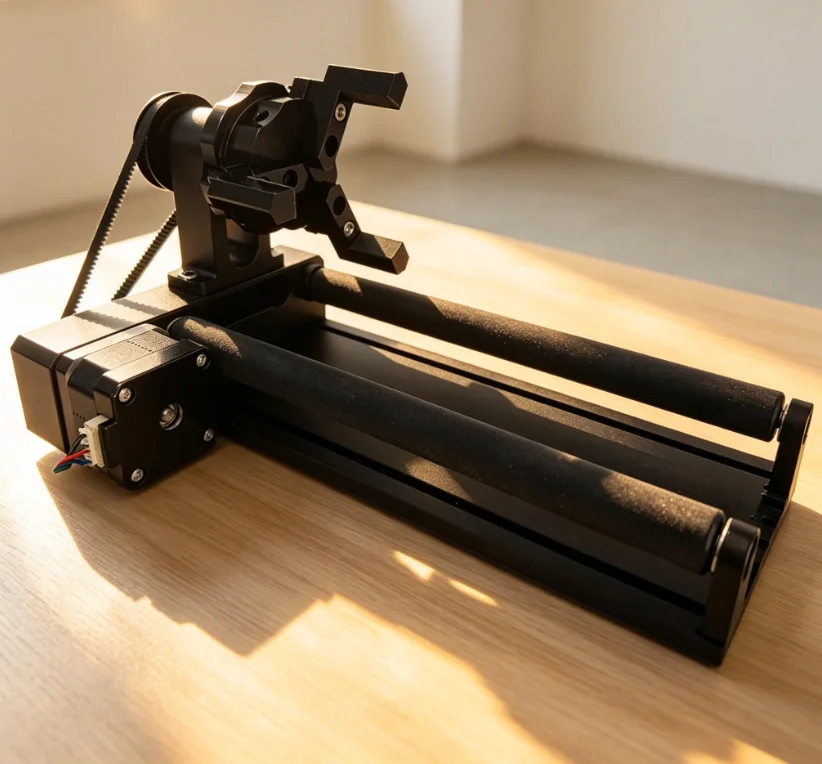 Easy Setup DIY Accessory Universal Y-Axis Rotary Roller Module for Laser Engraving Machine Wine Bottle Glass Cup