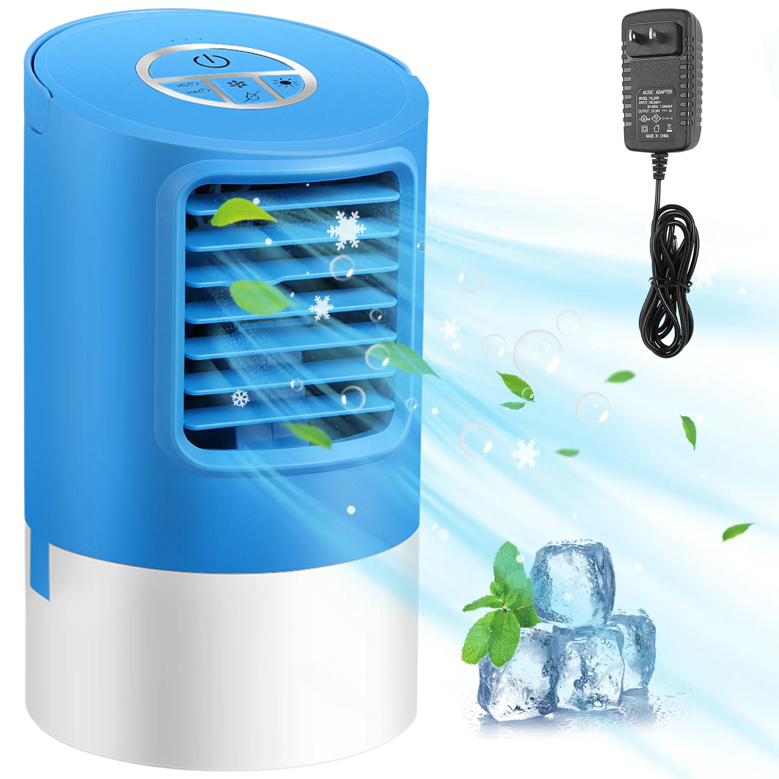 

Air Cooling Fan Mini Size Desk Humidifier Compact Small Cooler Chargeable Indoor