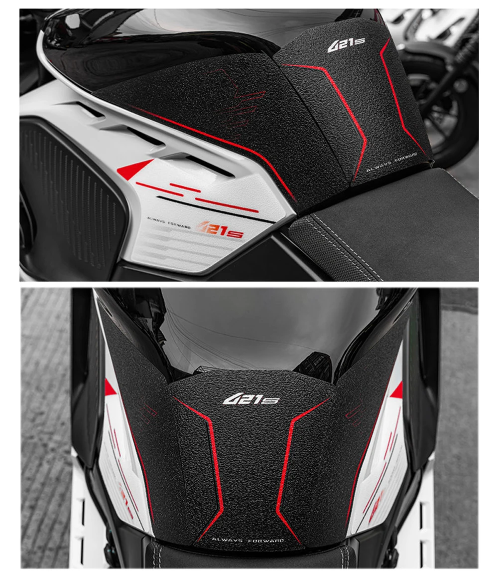 Motorcycle Anti-scratch Fuel Tank Pad Sticker Waterproof Decals Protective Stickers For QJMOTOR SRK421S SRK 421S SRK421 S