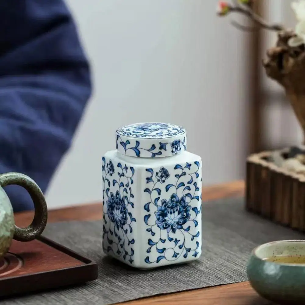 Kitchen Seasoning Ceramic Tea Pot Traditional Chinese with Lid Airtight Food Storage Containers Reusable Pantry Organization view 4