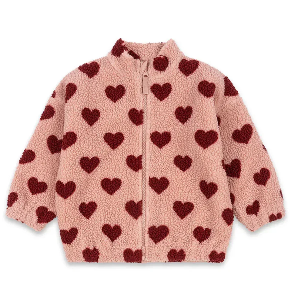2024 Winter KS Kinderen Katoen Lamswol Warme Bovenkleding Kleding Meisjes Print Jassen Baby Jongens Plus Fleece Jassen Kinderkleding - afbeelding 2