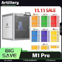 Artillery M1 Pro 3D Printer, 600mm/s High-Speed, Auto-Leveling, Monolithic Cast Aluminum Frame, Wi-Fi, 260*260*260mm,Intelligent