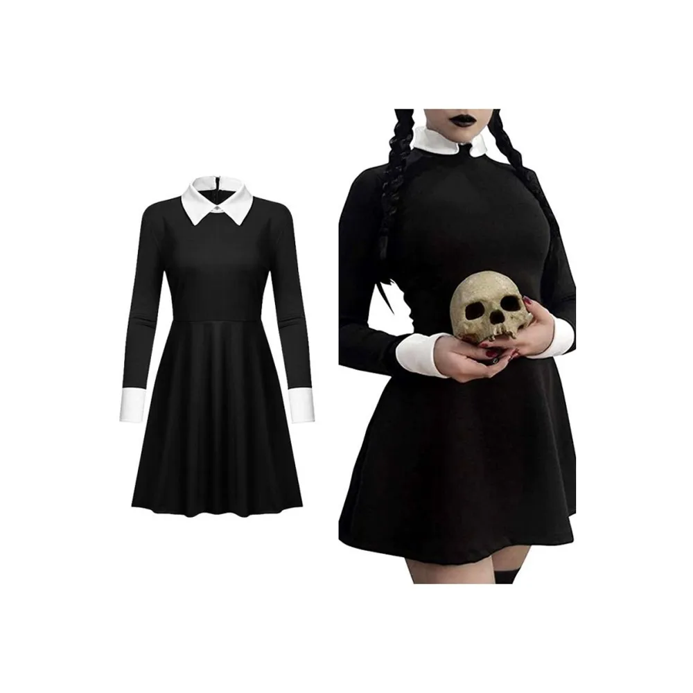 

Bla Wednesday Adams Fly Косплей Dr костюм на Хэллоуин женская традиционная одежда сценическое представление Hanfu