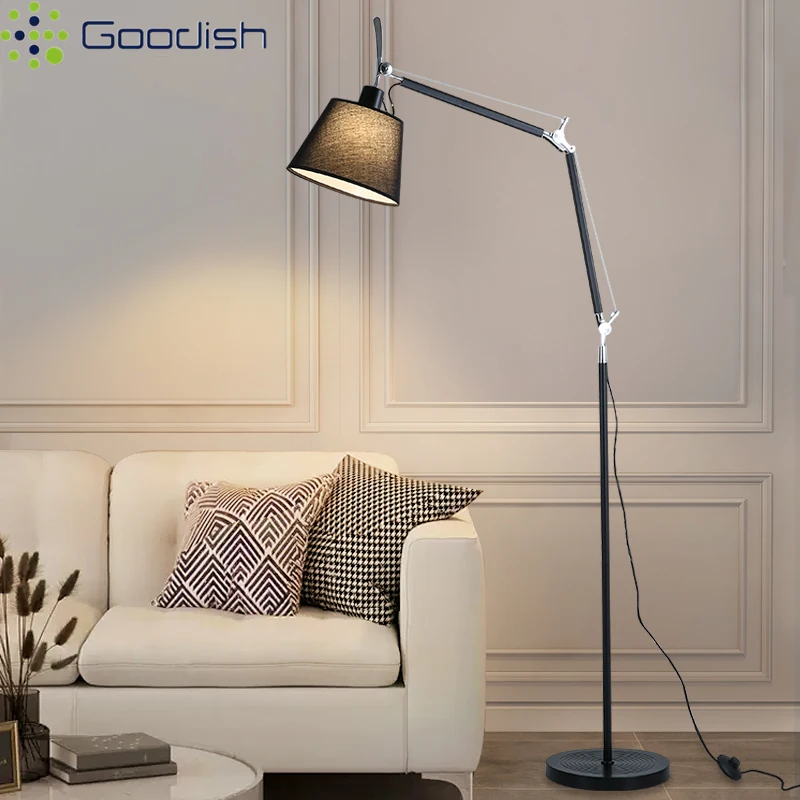 Medieval Bauhaus Hand-Knitted LED Floor Lamps With Adjustable Long Arm Swing Lustre Light for Living Room Decoration Chandelier