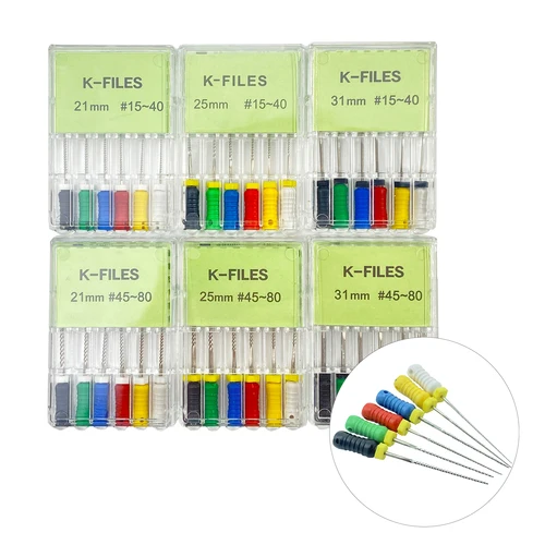 Imagen 2 del producto Herramienta Dental Root Cannal Endo H File, 25mm K File, 25mm, de acero inoxidable instrumentos endodónticos, odontología, odontología