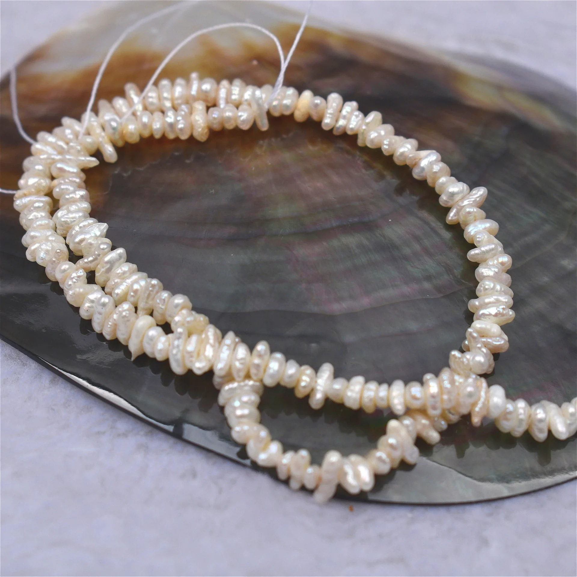 3-4mmAAA Small Natural Freshwater White Pearl Irregular Exquisite Bead Gift Women Jewelry Make DIY Necklace Bracelet Accessories 5