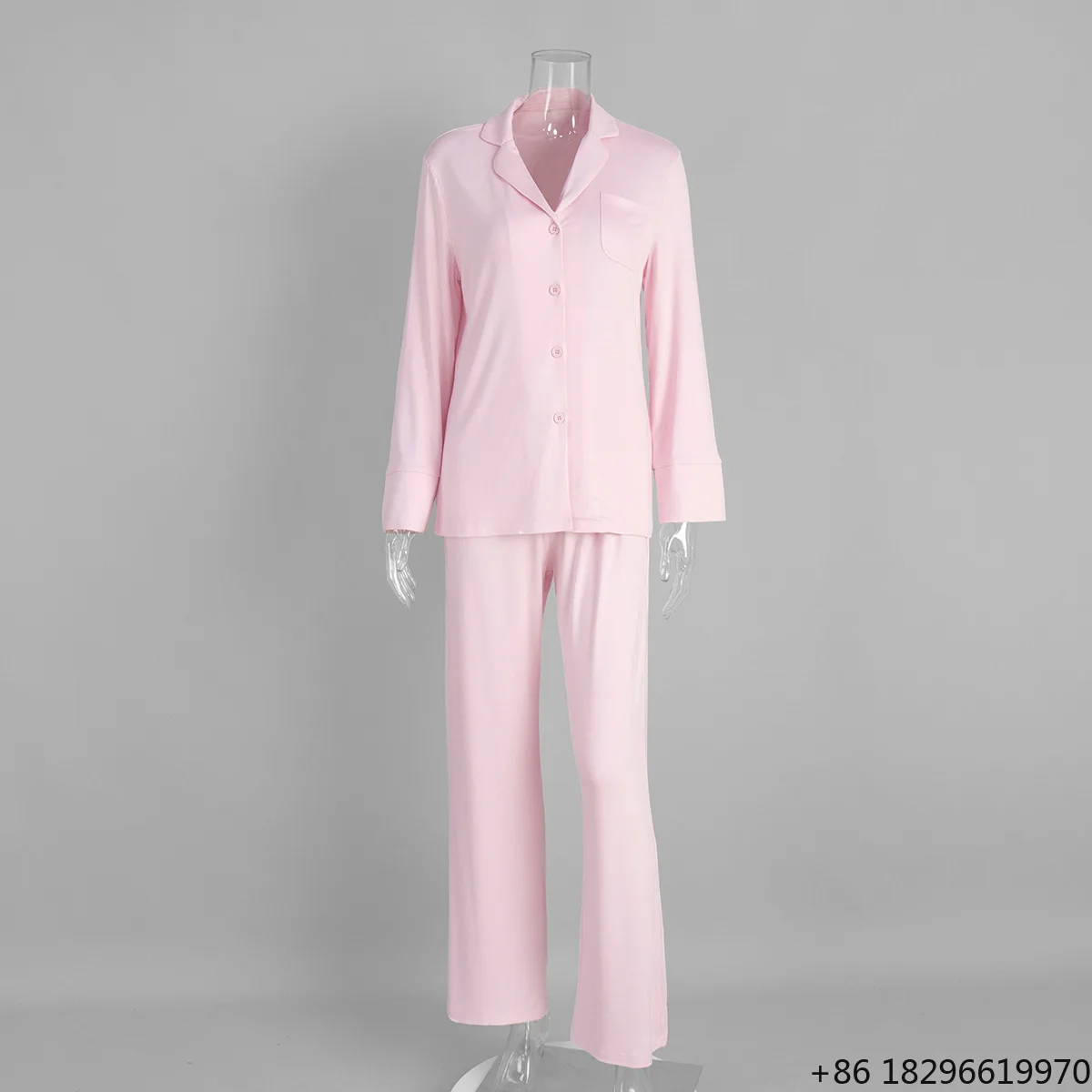 Modal Women's Pajamas wear Set ODM OEM Smoother Hand Feel Long Sleeve Sleepwear for Women