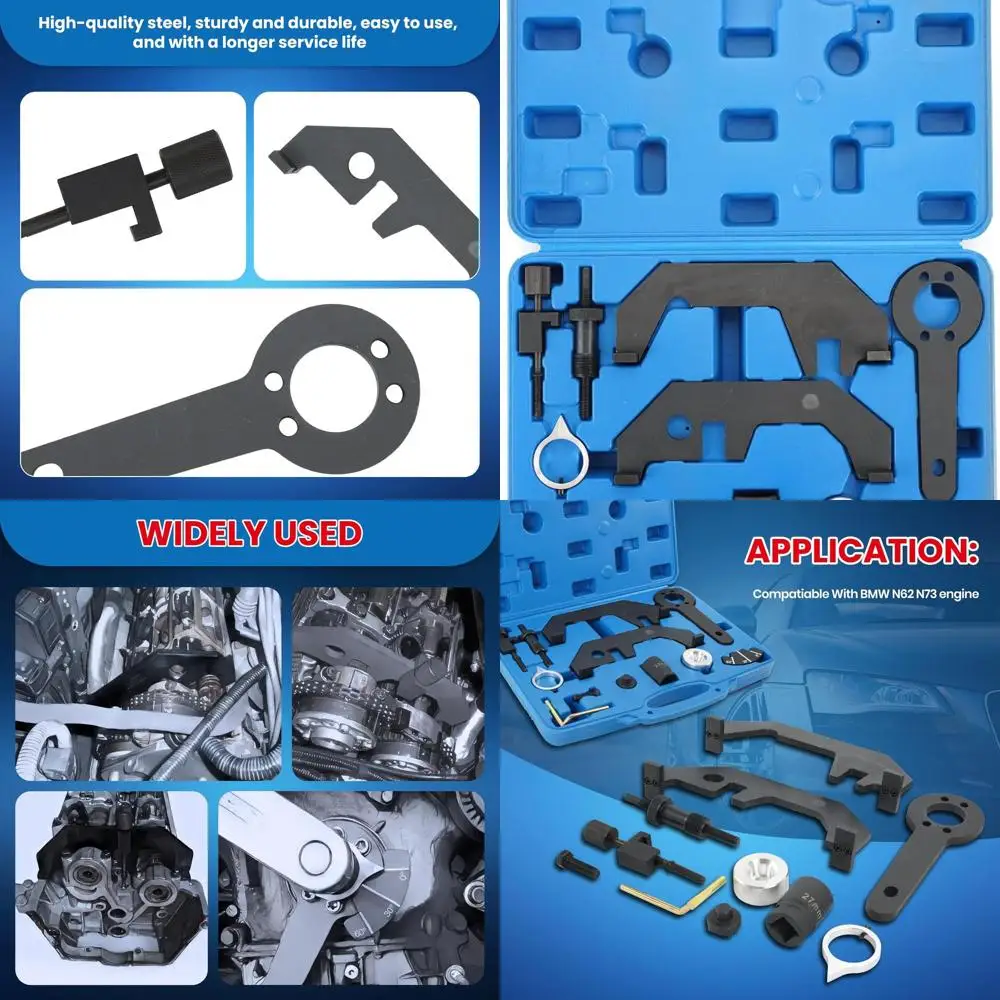 

Набор инструментов для блокировки выравнивания ГРМ двигателя MOCA, совместимый с двигателями BMW N62 N73, подходит для 02-06 для 545i, 06-10 для 550i, 06-1
