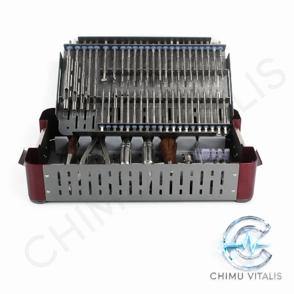 【CHIMU VITALIS 】56-Pcs Professional Extractions Tool Set, Precise Training Lab Kit, High-Precision Steel, 135°C Support