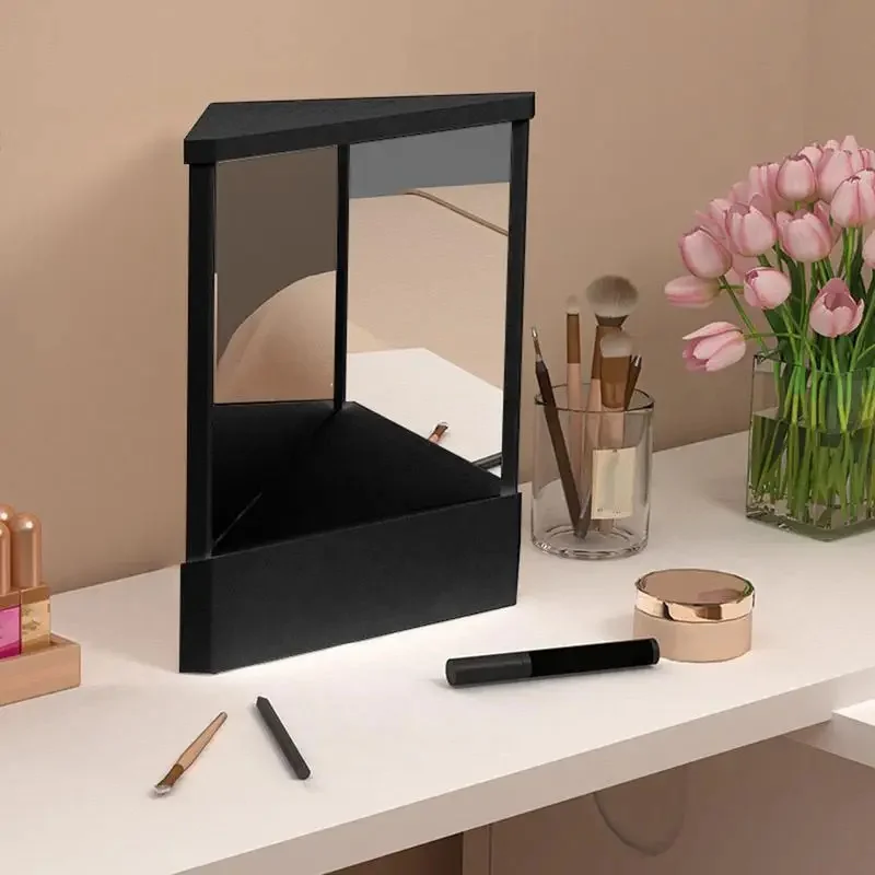 Professional True Mirror Non Reversing Mirror Clear Cosmetic Mirror Dresser Inverted Mirror For Desktop Tabletop Living Room