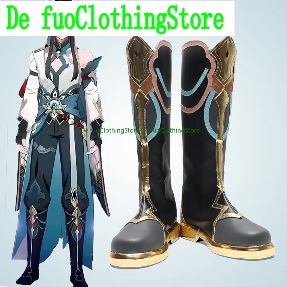 

DefuoClothing Honkai Star Rail Dan Heng Imbibitor Lunae Cos Shoes Dragon Boots Anime Games Halloween Costumes Party Props Shoes