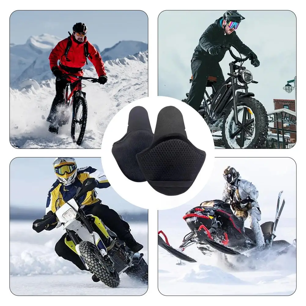 

1Pair Motorcycle Helmet Earmuffs Detachable Winter Warm Ear Muffs Windproof Ear Covers Cold Weather Ear Pads For Winter J6J9