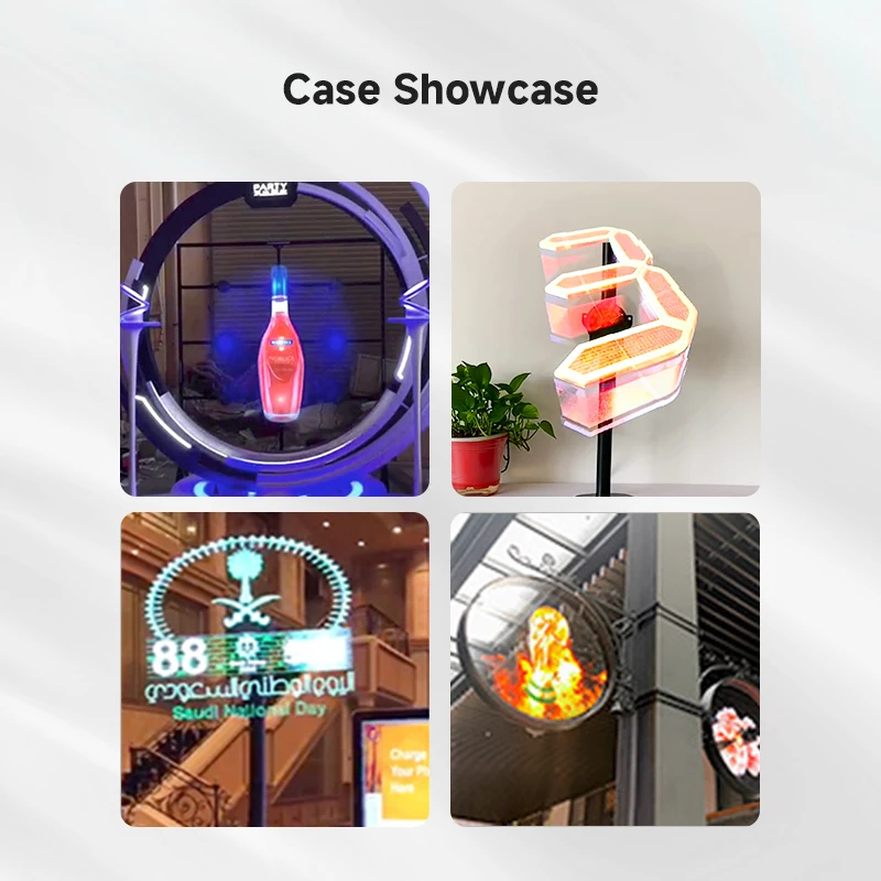 150CM 3D Hologram Fan Projector LED Display Holographic Advertising Equipment 3D Hologram Machine for Outdoor Event Promotion