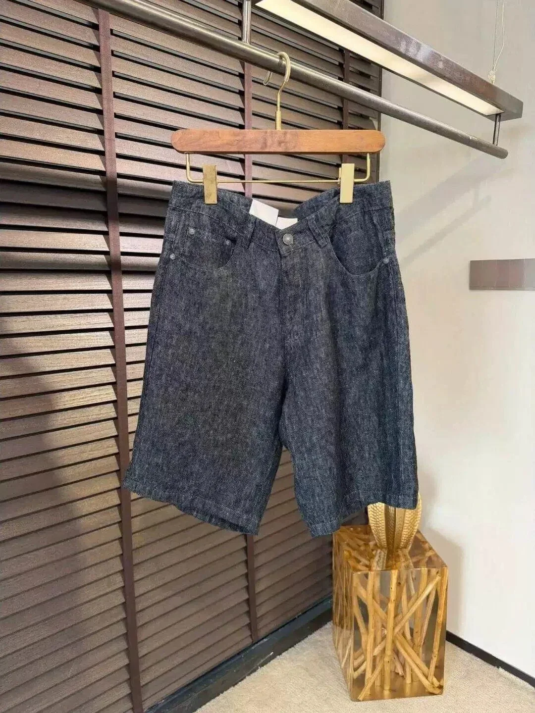 Italian BC 26ss retro simple old money style casual linen shorts five-point pants