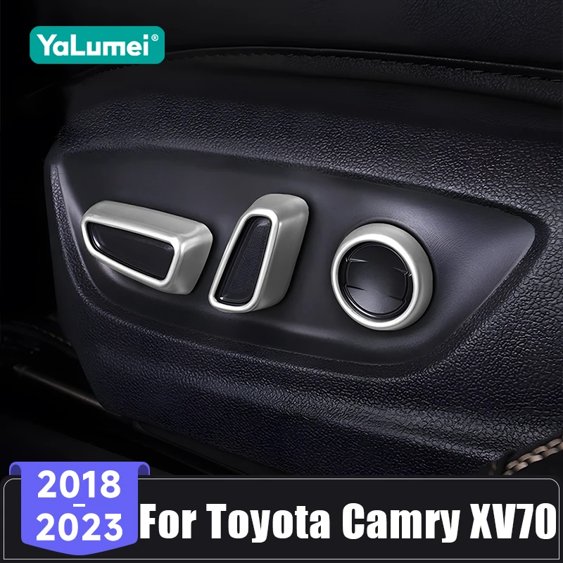 Für Toyota Camry XV70 2018 2019 2020 2021 2022 2023 Auto Sitze Einstellung Knopf Taste Schalter Trim Abdeckung Aufkleber Zubehör