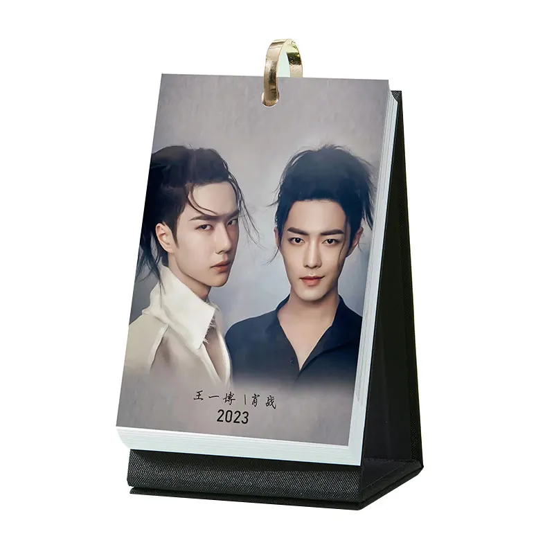 Xiao Zhan, Wang Yibo, 2023 Weekly Calendar, Stars, Simple Table Calendar, Creative Small Fresh Table Set Gift