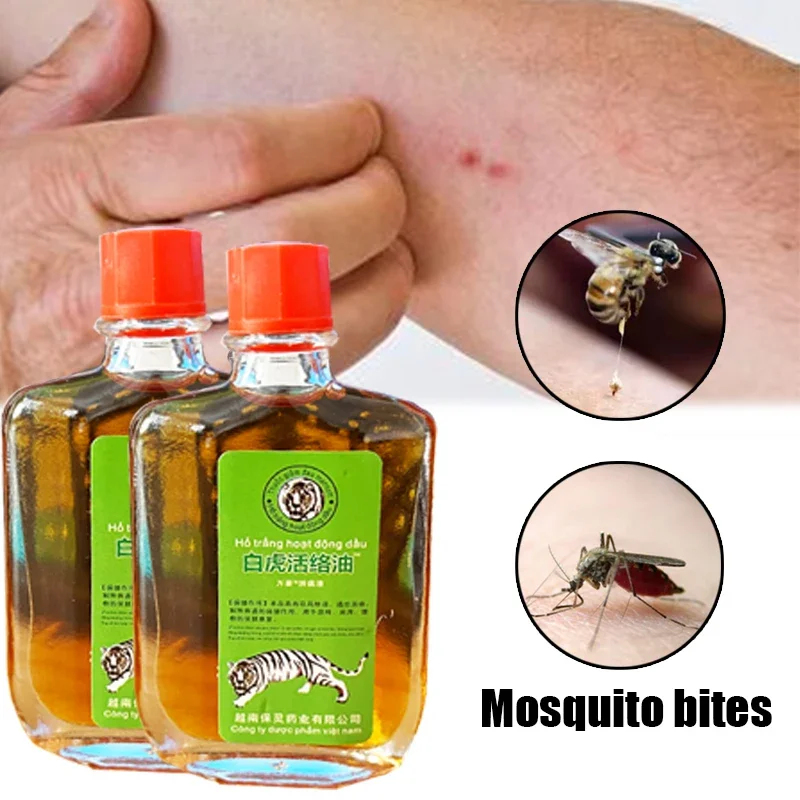 Óleo do bálsamo do tigre branco, 2pcs