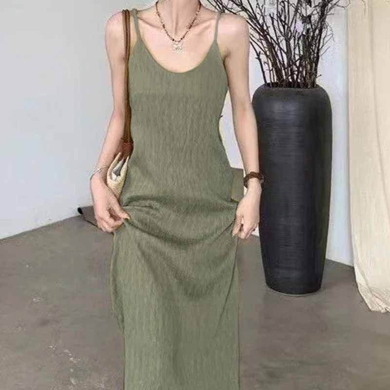 New Sleeveless Large Size Film Base Outer Wear Vest Inner Wear Skirt