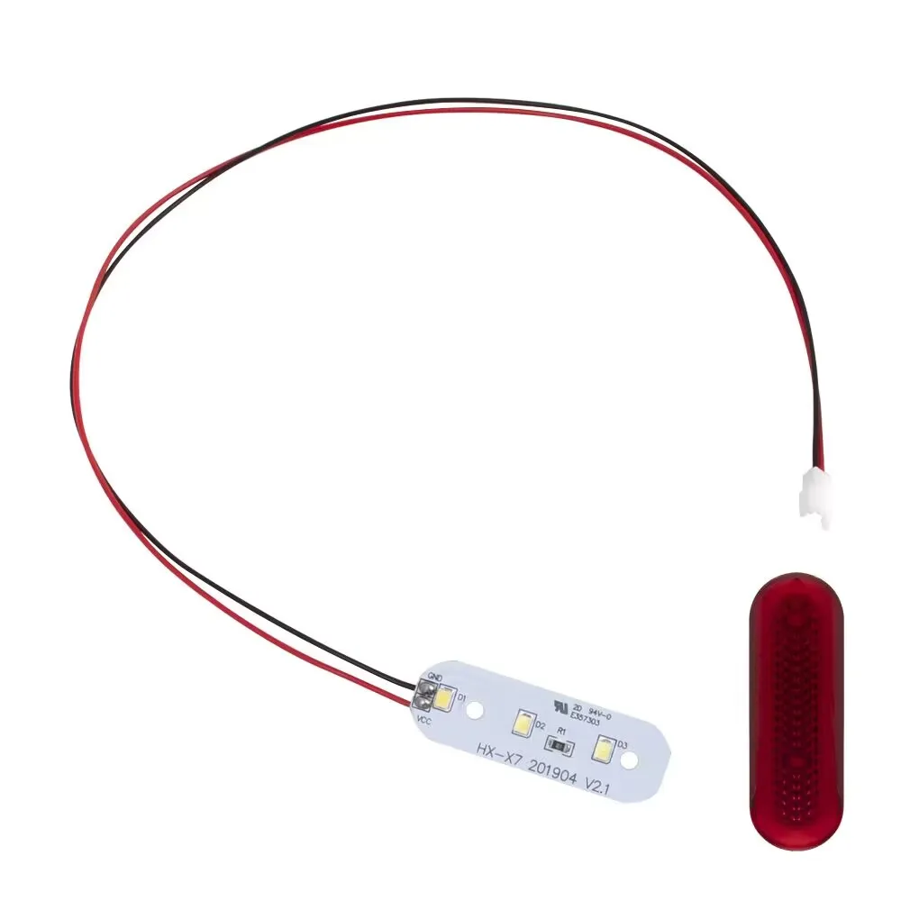 Rear Fender Tail Light for HX X7 X8 Electric Scooter Mudguard LED Taillight Red Shell Cover Replacement Parts Accessories