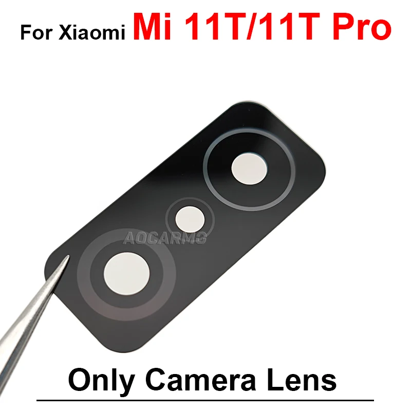 For Xiaomi 11T Pro Mi11T Rear Back Camera Lens With Frame Cover Replacement Part