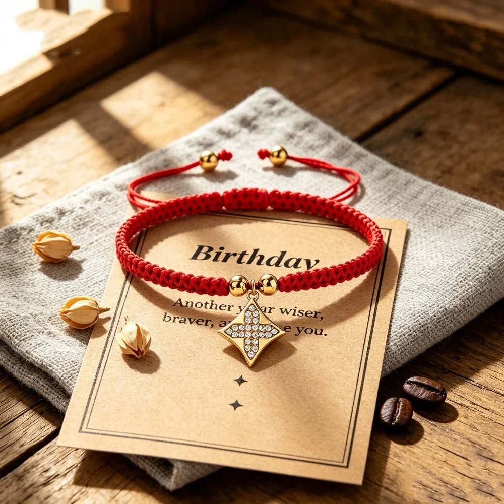Four Pointed Stars Bracelet Mysterious Secrets Of Starry Sky Celestial Charms Jewelry Boho Gifts For Women And Men Galaxy Cosmic