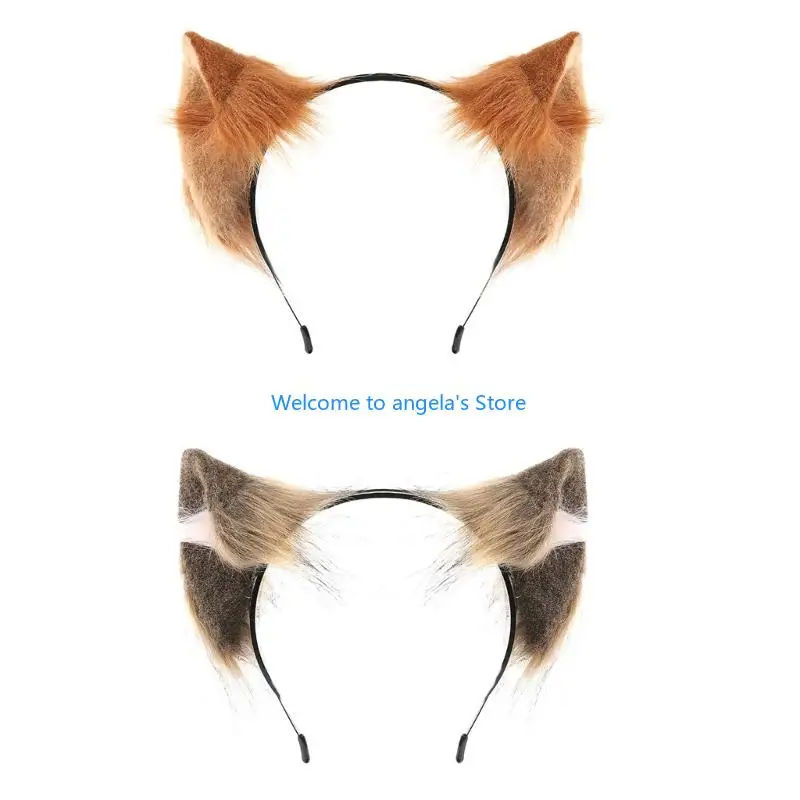 X4YC – bandeaux oreilles loup légers, accessoire Costume d'halloween, accessoire Festival Cosplay