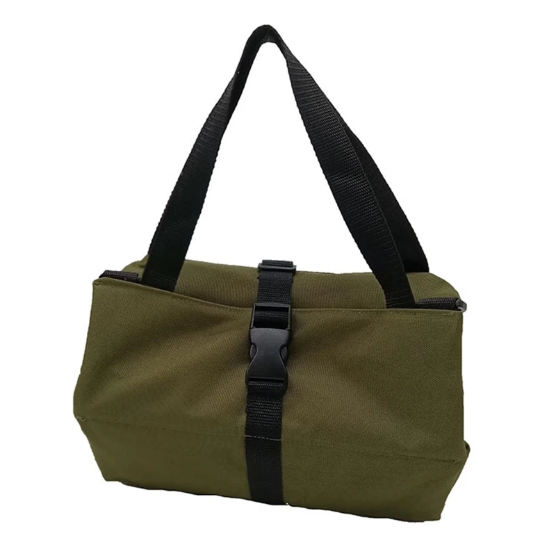 Bolsa herramientas trabajo ipiip con cremalleras y asa, bolsas enrollables multiusos para herramientas para taller para