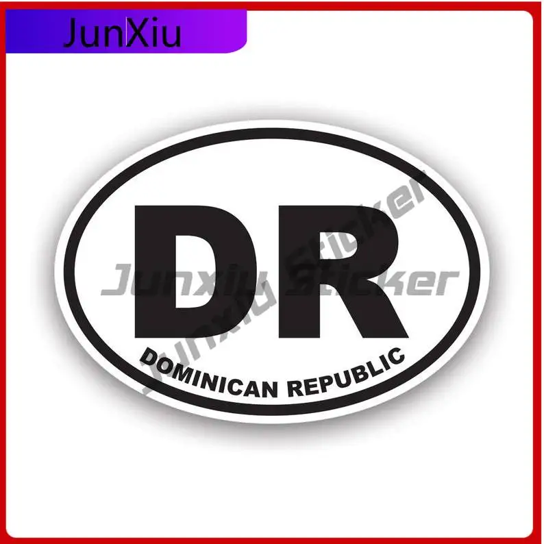 

Dominican Republic Oval Sticker Uv Protected Decals Flag Country Code Euro Dr V3 State Flag Patriotic Car Sticker Vinyl Decal