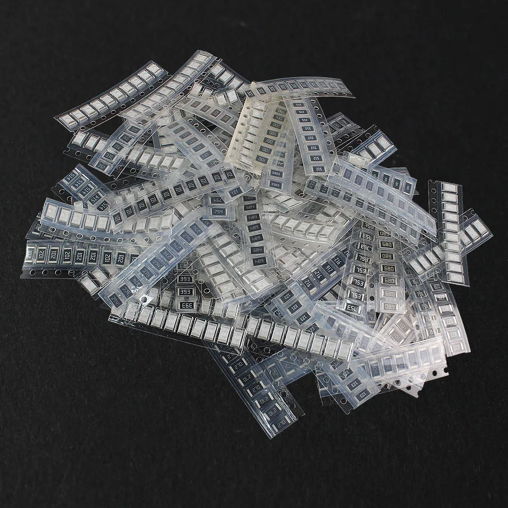 800PCS SMD 2010 Resistor Kit 5% 10R ~ 910K New Chip Resistance Assorted Set,80 Kinds 2010 electronic kit 10 ohm 100 ohm 1K 100K