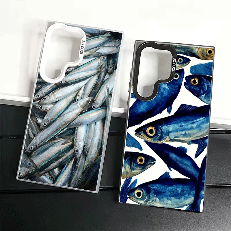 Discounted Salted Fish Soft Phone Case for Samsung Galaxy S24 S25 FE S26 Edge S23 Ultra S22 Plus S21 + Shockproof Cover Back She