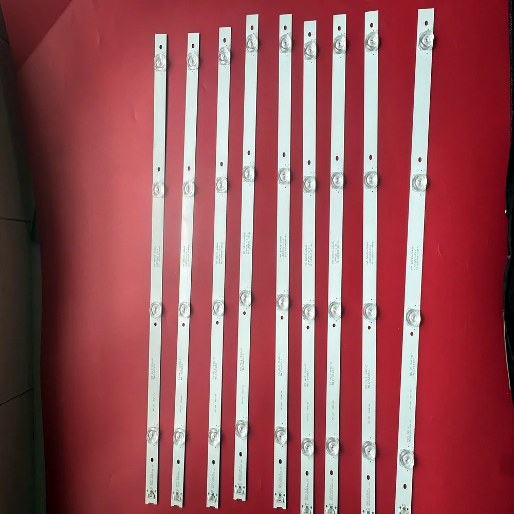 Kit 9pcs LED bar for TCL 55P3CFS-CG L55P3CUS LVU550ND1L cd9w27 55BC7600 55U6780C 55P3-CUD A B 55HR330M04B5 55HR330M04A5 V4