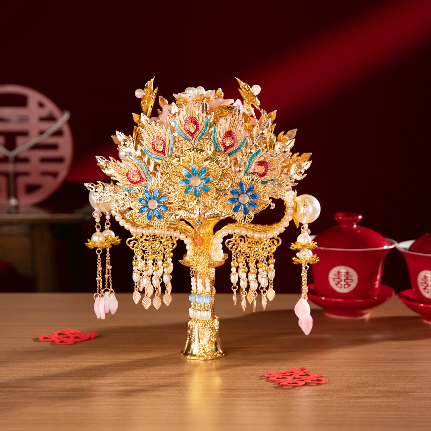 Bridal wedding Chinese bouquet show clothes finished bouquet wedding friends girlfriends gifts