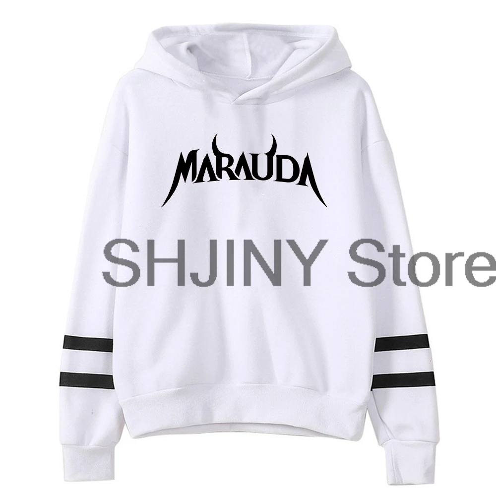 Marauda Merch Hoodie 2024 Tour Pocketless Parallel Bars Sleeve Streetwear Women Men Hooded Sweatshirt Casual Clothes