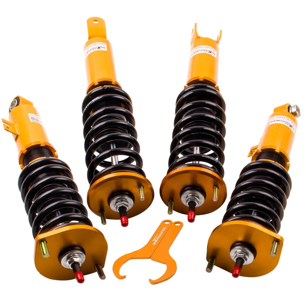 Coilover Suspension for Nissan 300ZX Z32 90-96 Adjustable Height Shock Struts 24 ways Coil Spring Shock Struts Kit