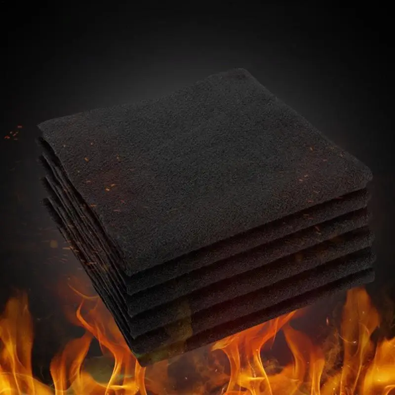 Imagem -03 - Fireproof Carbon Fiber Welding Blanket Cuttable Pad para Solda Brasagem Encanamento