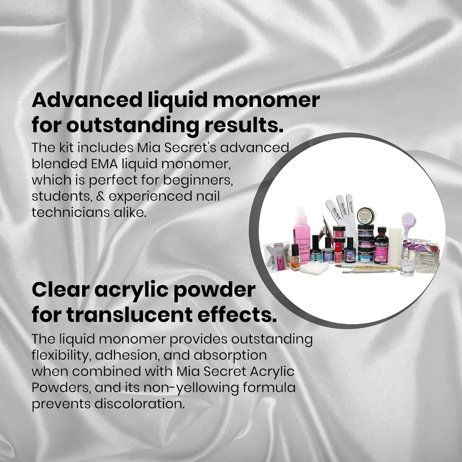 Kit completo de unhas acrílicas para iniciantes - conjunto multifuncional com monômero líquido e pós