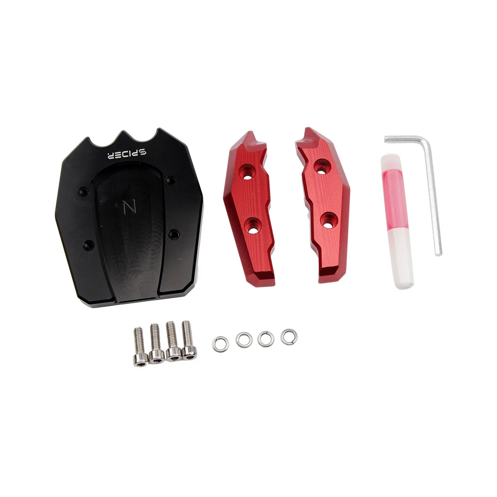 Suitable for Honda PCX160（2021-2025） modified CNC aluminum alloy kickstand base, non-slip foot pedal mat, no-damage installation