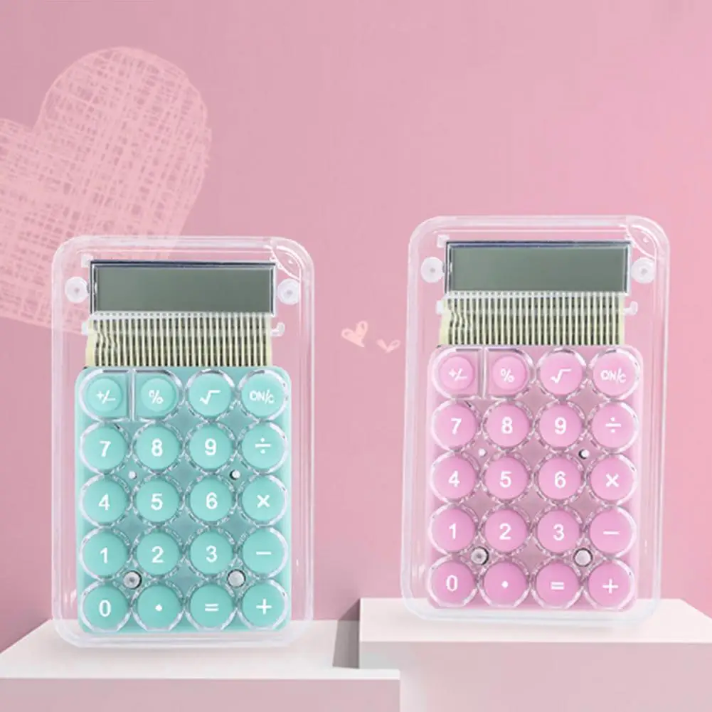 Multi-purpose Mini Desk Calculator, Material Escolar, Cor brilhante, 8 dígitos