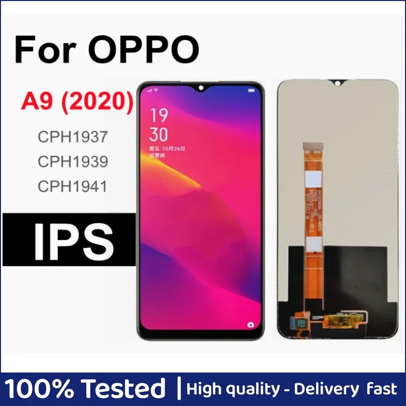 

6.5" For OPPO A9 2020 LCD Display Touch Screen Digitizer Assembly For OPPO a92 2020 CPH1937 CPH1939 CPH1941 LCD Screen