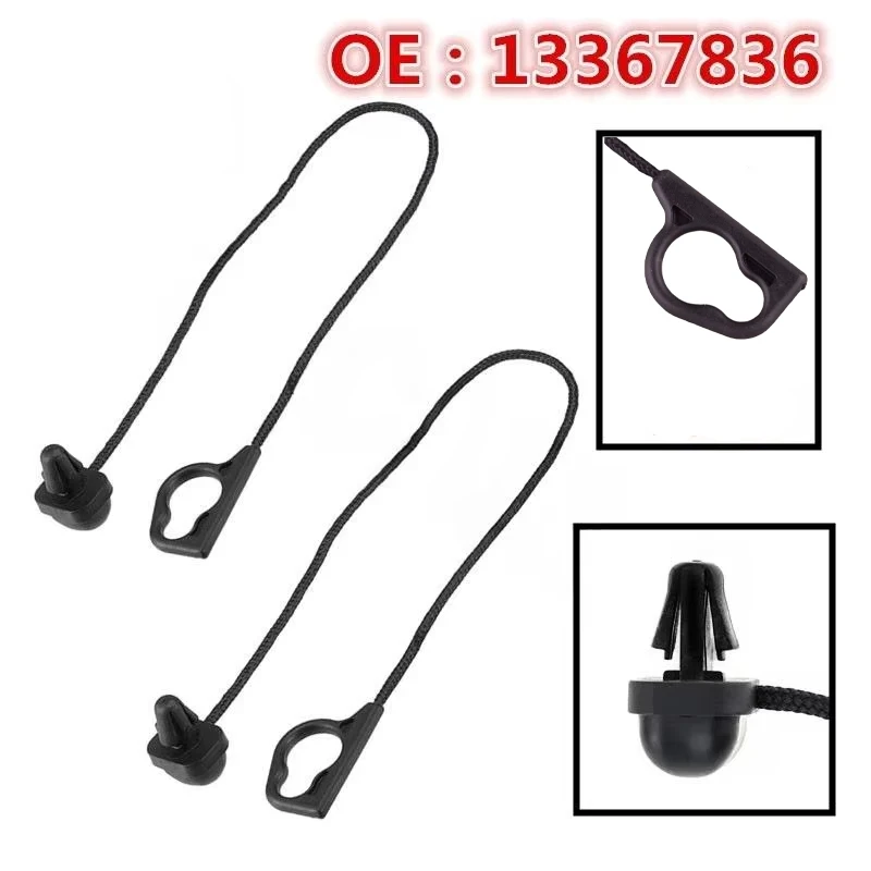 2Pcs Car Rear Boot Trunk Partition Rope Parcel Shelf Cord String Strap 13367836 for Opel/Vauxhall Corsa D E 2006-2019