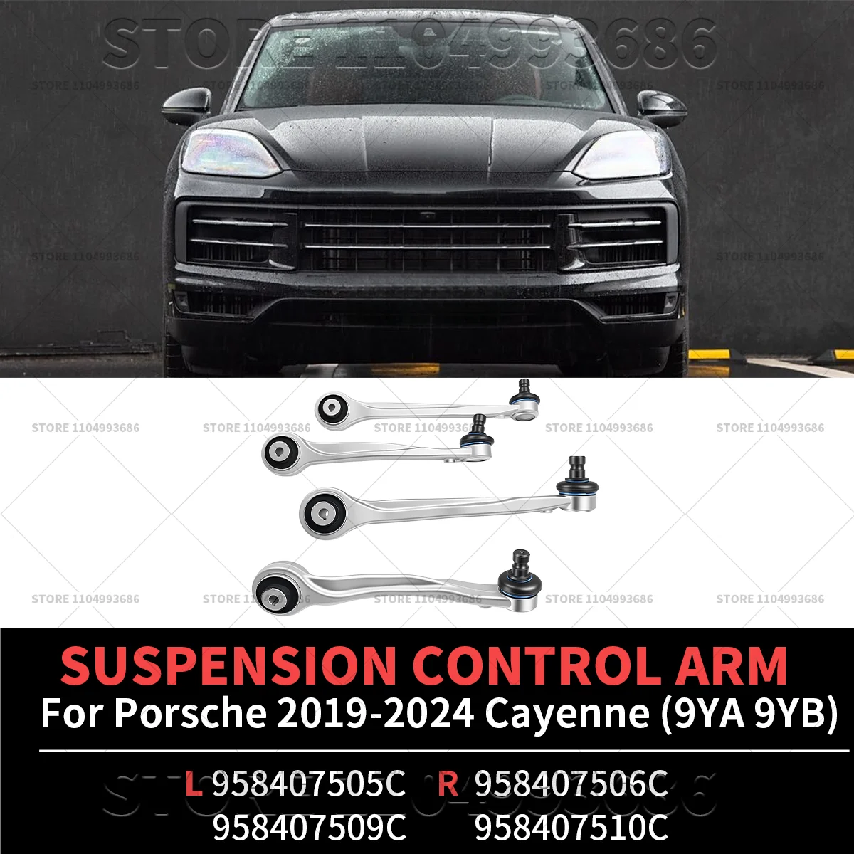 For 2019-2024 Porsche Cayenne (9YA 9YB) Front Rear Suspension Control Arm OEM 958407505C 958407506C 958407509C 958407510C