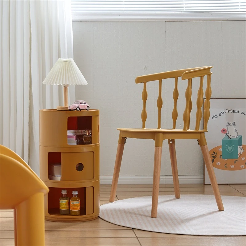 Modern Simplicity Fashion Dining Chairs Durable Plastic Anti Slip Chairs Easy Installation Strong Load Bearing Home Furniture