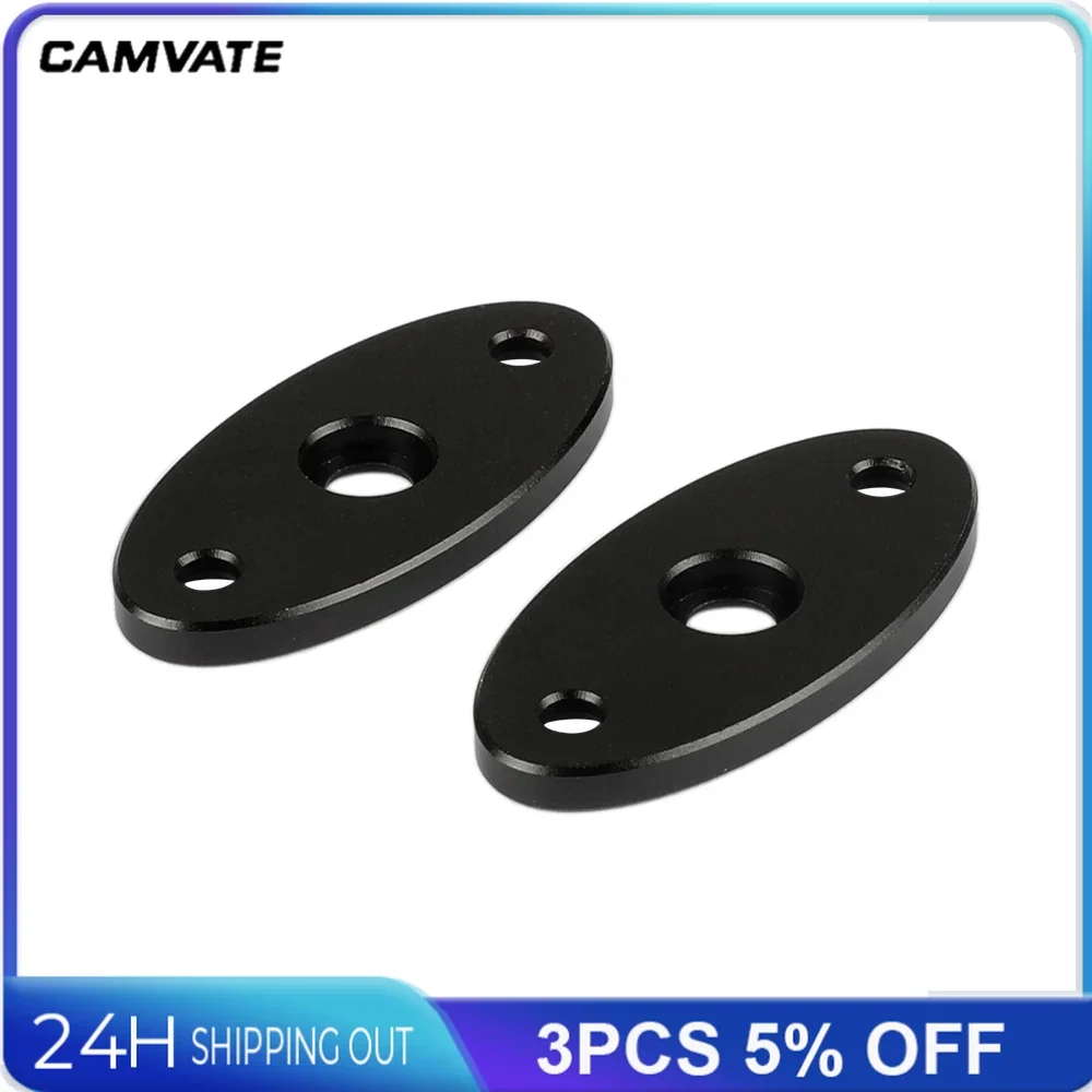 CAMVATE Camera Tường Trần Bàn Gắn Chân Đế Mặt Đế Với 1/4 "-20 Sợi Cho Hỗ Trợ Giá Đỡ Phụ Kiện Chụp Ảnh 2 Pces