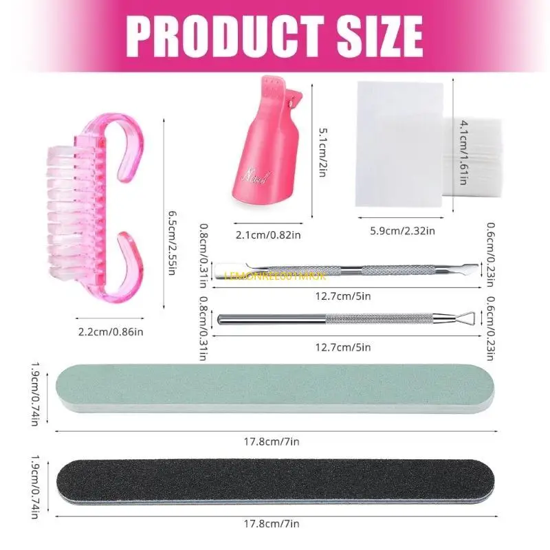 

M4YA 7 PCS ART SET SET Комплексные файлы буферы и инструменты для кутикулы