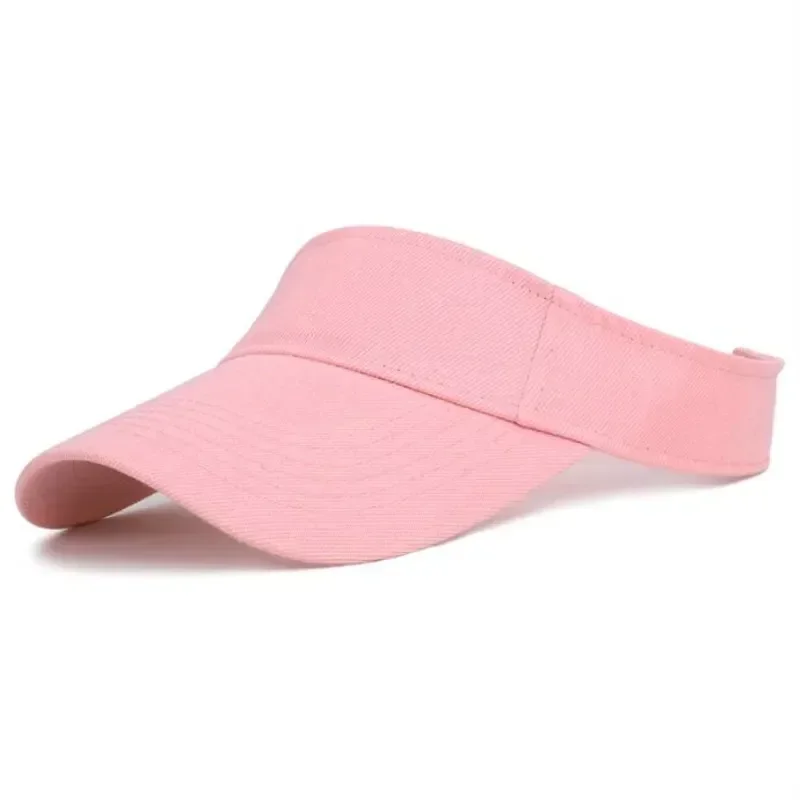 Tennis Caps UV Protection Outdoor Cycling Running Fishing Beach Caps Solid Color Breathable Sun Hats Men Women Summer Visor Caps view 6