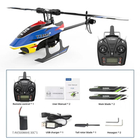 YXZNRC F120 RC Helicopter 2.4G 6CH 6-Axis Gyro 3D6G Direct Drive Brushless Motor Flybarless RC Helicopter Model adult toys